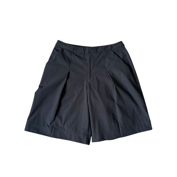 Lululemon Long Story Shorts Reflective Relaxed Bermuda Black Sz 4 - Picture 3 of 11